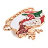 Christmas Theme Alloy Enamel Brooches JEWB-S022-03H-3