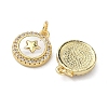 Brass Micro Pave Cubic Zirconia Pendants KK-A282-01G-01-2