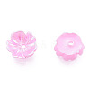 Resin Imitation Pearl Bead Caps RESI-N036-02A-03-1