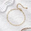 Brass Figaro Chains Bracelets for Women BJEW-JB12575-2