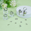 DIY Moon & Star & Lightning Stainless Steel Charms Cuff Ring Making Kit DIY-FI0001-01-4