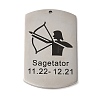 Non-Tarnish 304 Stainless Steel Pendants STAS-C098-01K-P-1