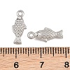 304 Stainless Steel with Crystal Rhinestone Charms RB-CBABFDA-11A-P-3