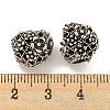 Rack Plating Alloy European Beads FIND-B034-30AS-3