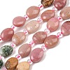 Natural Green Spot Jasper & Mookaite & Picture Jasper & Rhodonite & Lemon Jade Beads Strands G-Z135-A09-2