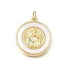Brass & Natural Shell Pendants SH-CBA7C77-06G-1