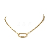 304 Stainless Steel Mother-Son Chain/Figaro Chain Necklaces for Women NJEW-JN06451-2