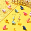 21Pcs 7 Colors Resin Pendant FIND-YW0005-40-5