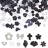 150G Transparent & Opaque Acrylic Beads TACR-SP0001-38B-1