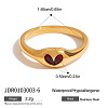 304 Stainless Steel Cubic Zirconia Finger Rings FS-WG9EDCA-01-1