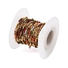 Handmade Brass Glass Beaded Chains GL-CBA1C06-03G-2
