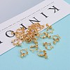 Brass Clip-on Earring Findings X-KK-F824-020G-4