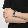 Titanium Steel Skull Link Chain Bracelet for Men WG89926-01-2