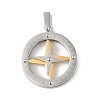 304 Stainless Steel Pendants STAS-U040-01P-03-1