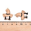 Halloween Theme Rack Plating Luminous Alloy Enamel Pendants ENAM-N056-235G-5