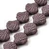 Dyed Natural Lava Rock Beads Strands G-A264-A04-01E-1
