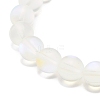 Synthetic Moonstone Round Beads Stretch Bracelet BJEW-JB07482-11
