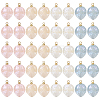 40Pcs 4 Colors Imitation Gemstone Acrylic Pendants SACR-TA0001-22-2