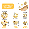 150Pcs 3 Style Brass Grade A Rhinestone Spacer Beads RB-NB0001-20-NF-2