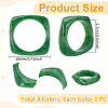 3Pcs 3 Colors Acrylic Bangles BJEW-UN0001-72B-3