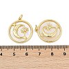 Brass Micro Pave Cubic Zirconia Pendants KK-U058-22G-02-3