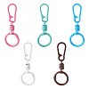 5Pcs Spray Painted Alloy Iron Spring Gate Ring FIND-TA0008-67-1