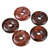 Natural Brecciated Jasper Pendants G-C220-F02-50mm-3