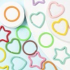 30Pcs 3 Style Spray Painted Iron Split Key Rings KEYC-LS0001-02-5