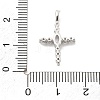 Brass Micro Pave Clear Cubic Zirconia Pendants KK-L228-01P-02-3