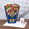 3D Flower Pop Up Paper Greeting Card AJEW-WH0248-36A-6