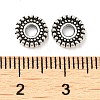 Tibetan Style Alloy Spacer Beads TIBEB-O004-76-4