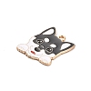 Animal Puppy Alloy Enamel Pendants X-FIND-V001-03G-01-2