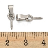 Tarnish Resistant 304 Stainless Steel Screw Eye Pin Peg Bails STAS-R233-01B-P-3