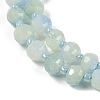 Natural Dyed White Jade Beads Strands G-H057-A22-08-4