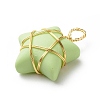 Opaque Resin Pendants PALLOY-JF01849-01-4