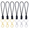 10Pcs 2 Colors Eco-Friendly Korean Waxed Polyester Cord Keychains KEYC-TA00033-1