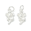 925 Sterling Silver Flower Charms STER-A050-05S-1
