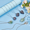 6Pcs 6 Styles 304 Stainless Steel Cable Chain Empty Macrame Pouch Necklace Making NJEW-WR00009-4