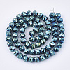 Electroplate Glass Beads Strands EGLA-T018-01-B01-2