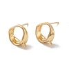 Golden Brass Stud Earring Findings KK-P253-01B-G-1