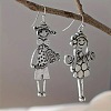 Boy and Girl Alloy Dangle Earrings FS-WGD9F62-01-1
