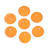 Spray Painted Natural Capiz Shell Disc Charms LS-X1-BSHE-T014-02B-1