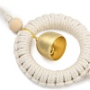 Handmade Cotton Cord Ring Hanging Ornaments HJEW-TA00307-4