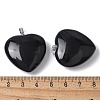 Natural Obsidian Pendants G-A259-02P-07-3