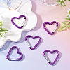 5Pcs Zinc Alloy Spring Gate Rings FIND-TA0009-73B-5