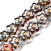 Electroplated Transparent Glass Beads Strands GL-CBA98F0-09D-1