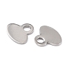 Tarnish Resistant 201 Stainless Steel Charms STAS-K217-30-2