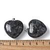 Natural Larvikite Pendants G-A259-02P-01-3