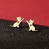 Stainless Steel Small Animal Stud Earrings for Women PW-WG5B49B-05-1