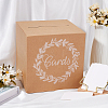 1 Set Square Printed Cardboard Boxes for Wedding Cards CBOX-SP0001-01A-3